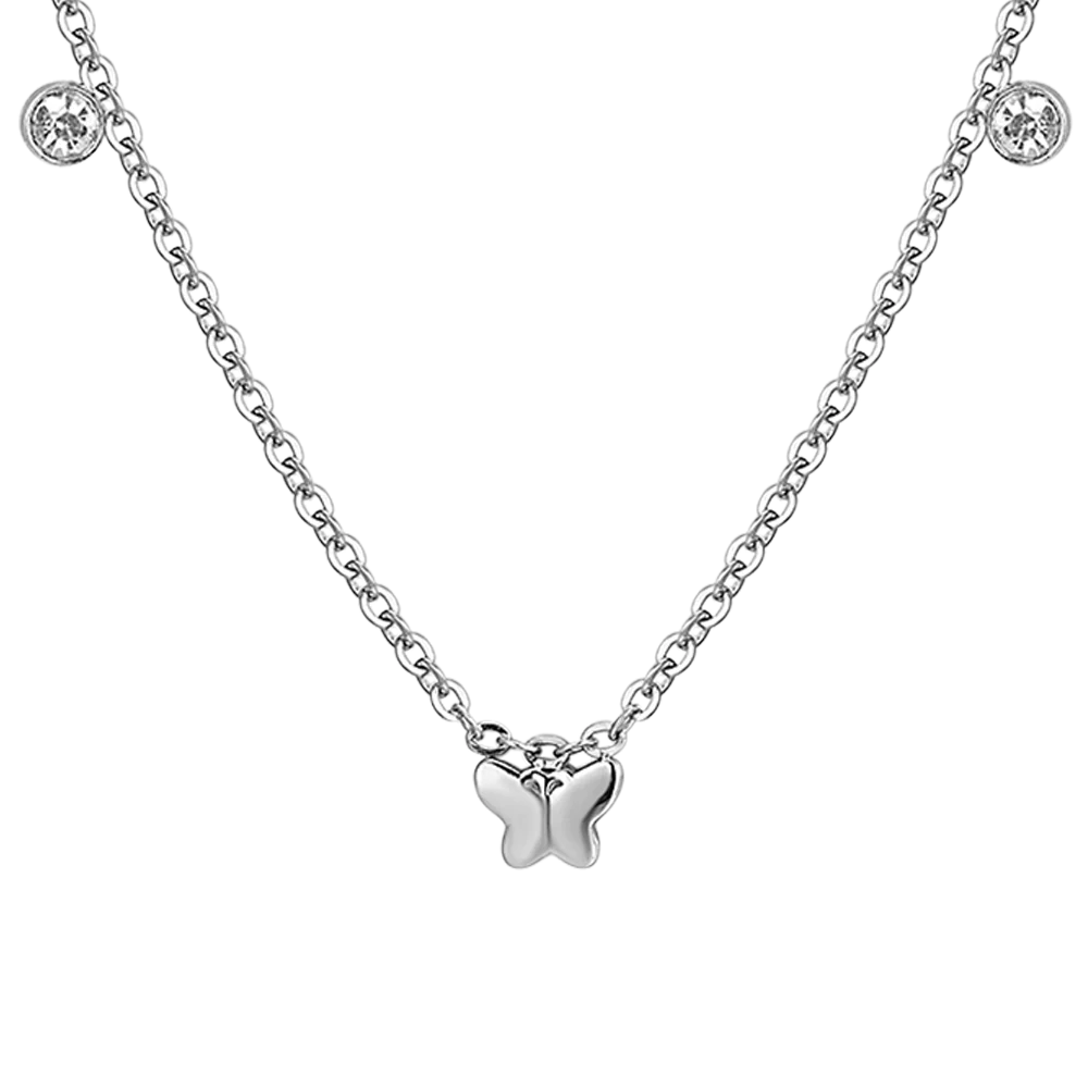 COLLANA BAMBINA IN ACCIAIO CON FARFALLE - Image 4