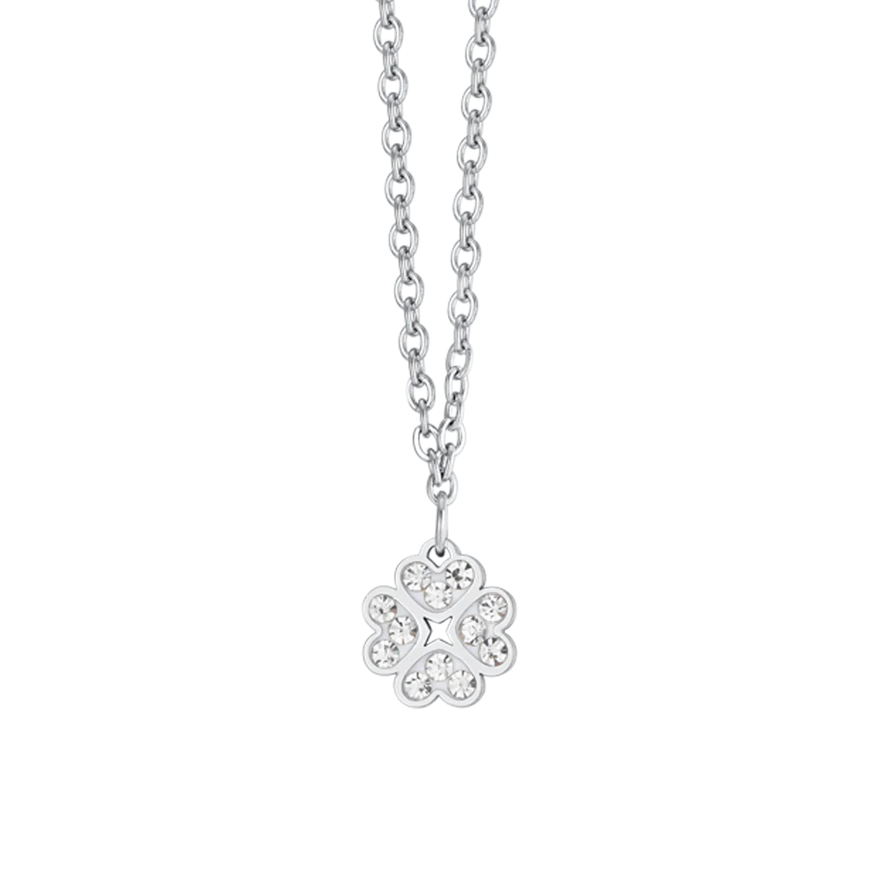 COLLANA BAMBINA IN ACCIAIO CON QUADRIFOGLIO - Image 2