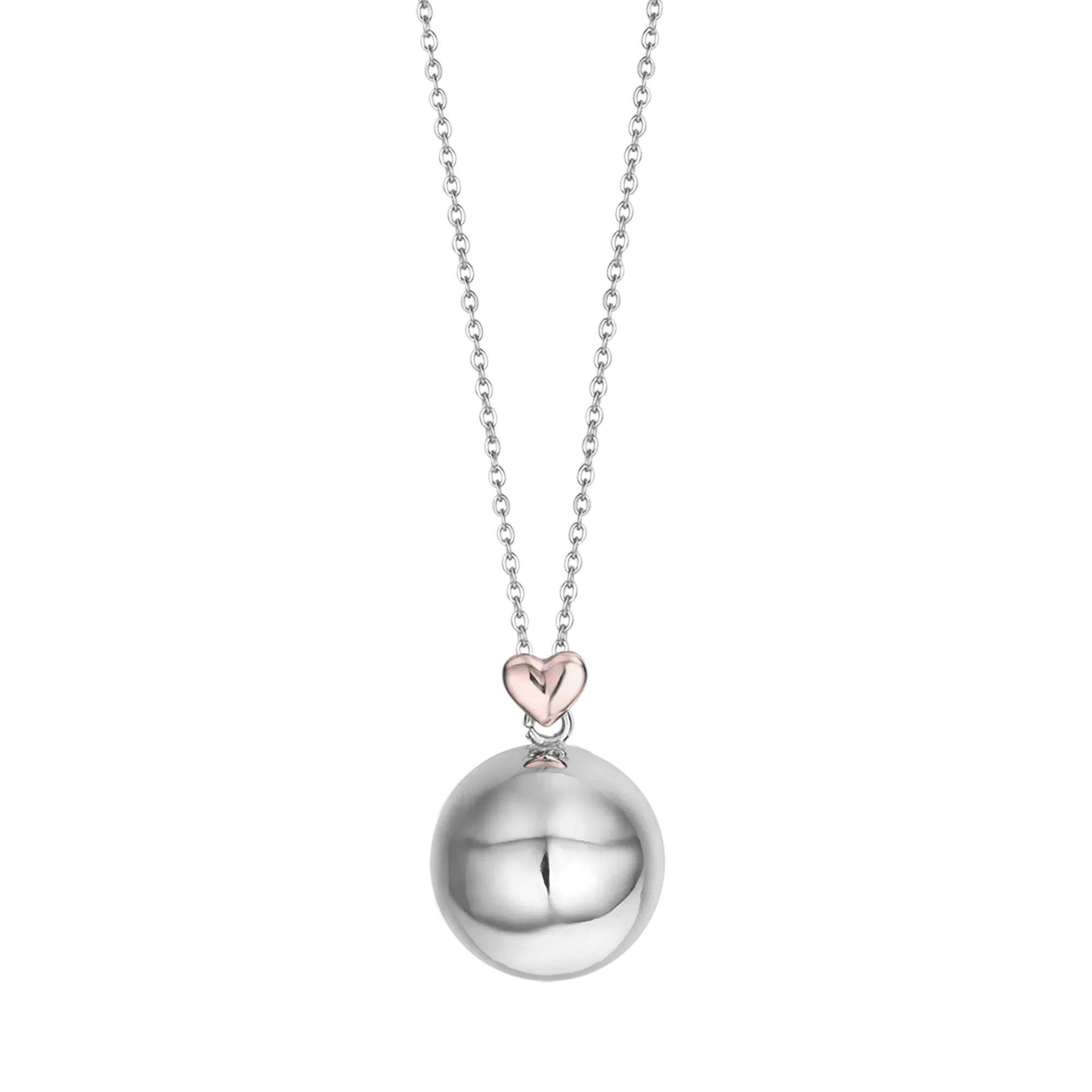 COLLANA CHIAMA ANGELI IN ACCIAIO, CIONDOLO IN METALLO CON CUORE ROSE' - Image 5