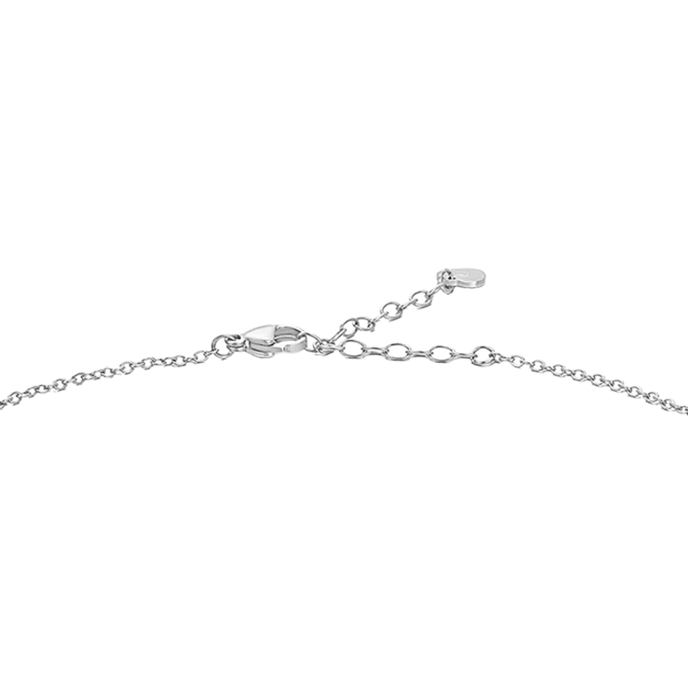 COLLANA CHOKER TENNIS DONNA IN ACCIAIO CON ZIRCONI BIANCHI - Image 5