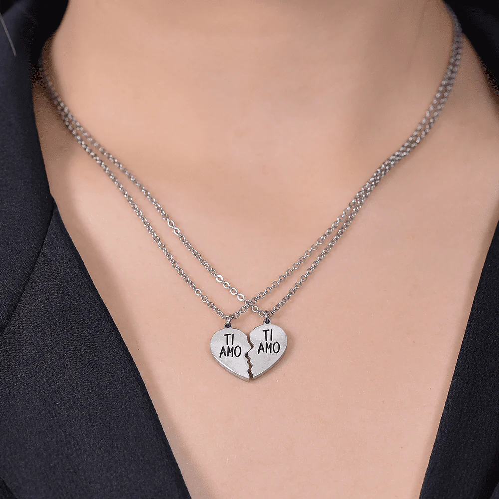 COLLANA COPPIA IN ACCIAIO TI AMO - Image 2