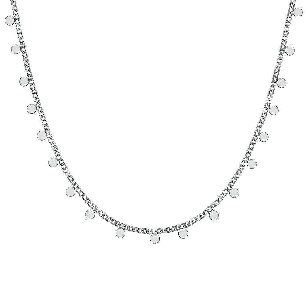 COLLANA DONNA IN ACCIAIO CON CERCHI