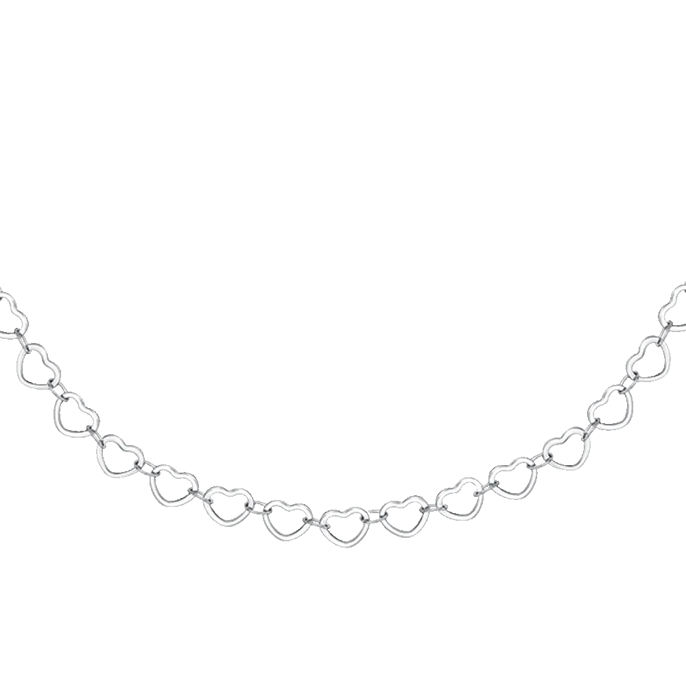 COLLANA DONNA IN ACCIAIO CON CUORI - Image 4