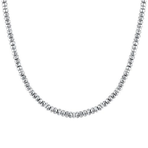 COLLANA DONNA IN ACCIAIO CON EMATITE
