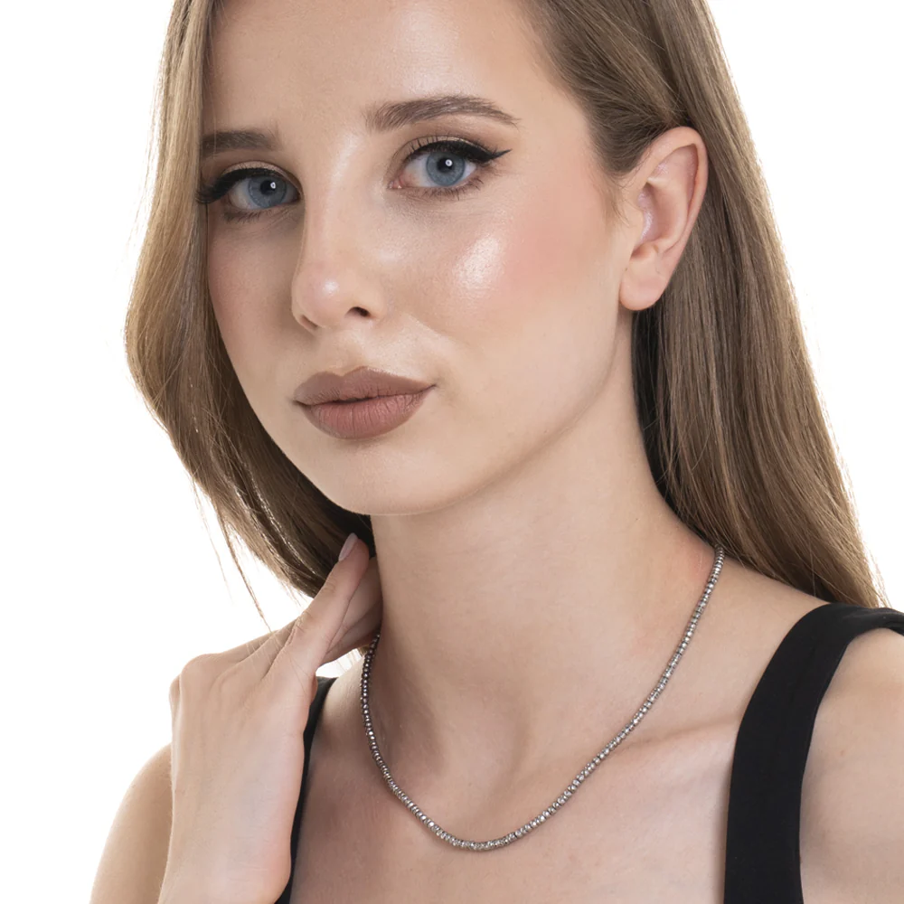 COLLANA DONNA IN ACCIAIO CON EMATITE - Image 3