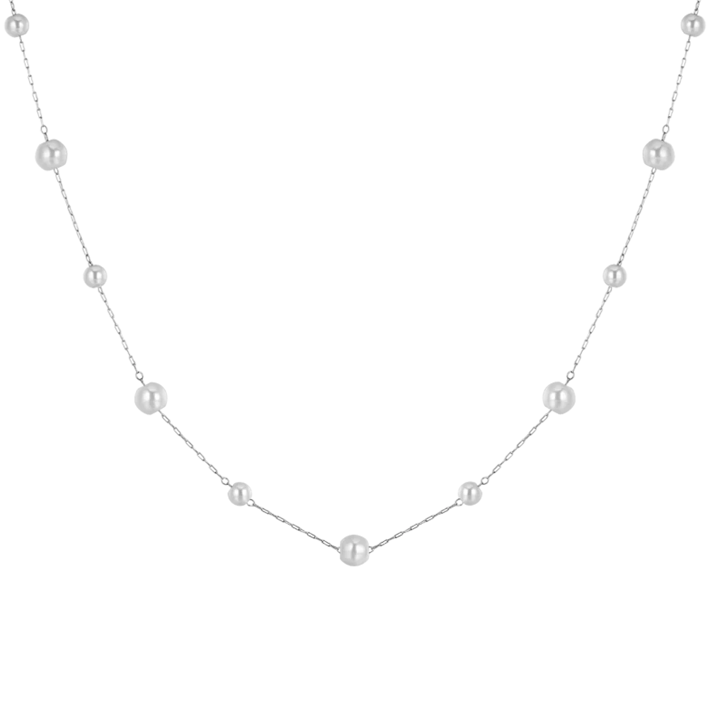 COLLANA DONNA IN ACCIAIO CON PERLE - Image 2