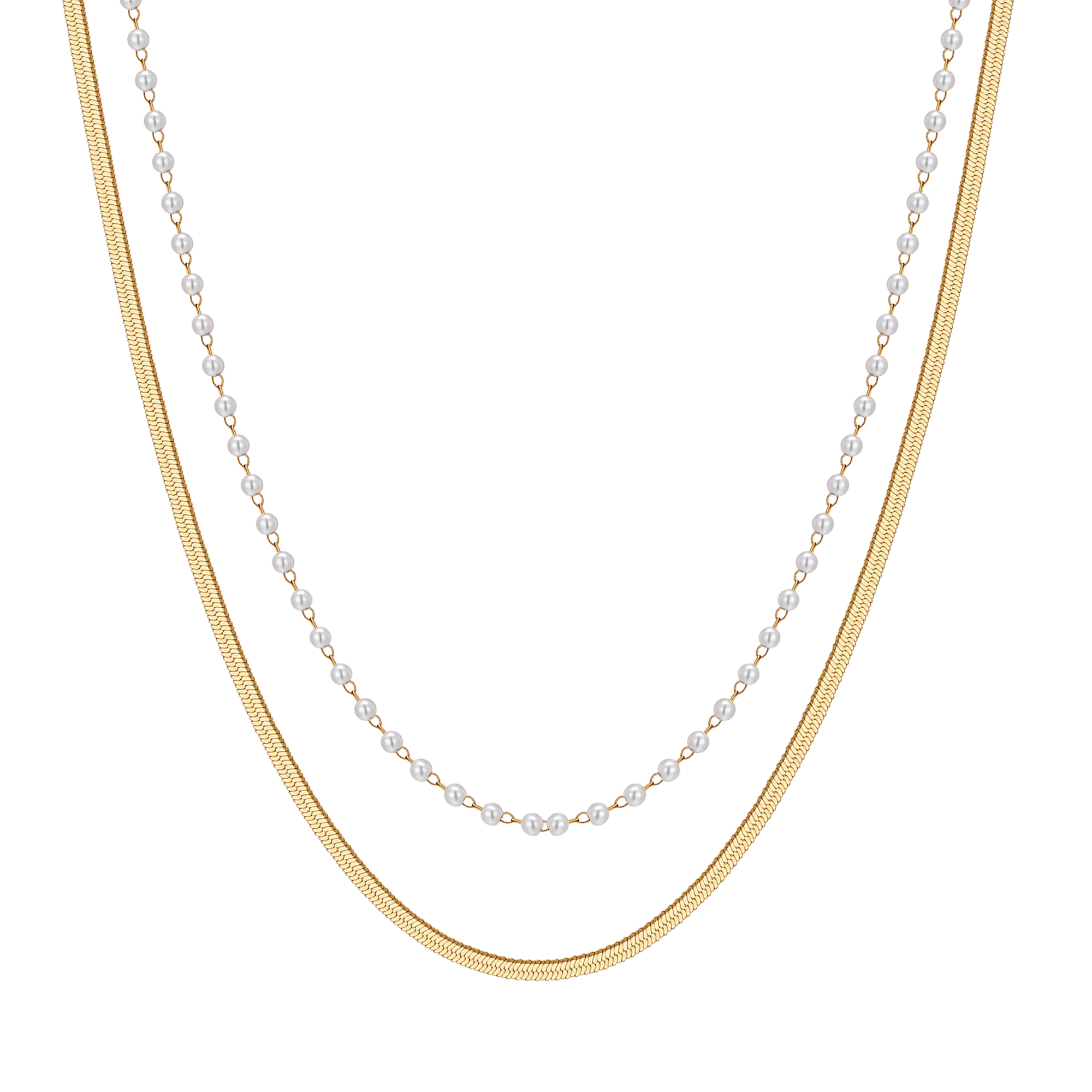 COLLANA DONNA IN ACCIAIO CON PERLE BIANCHE - Image 6