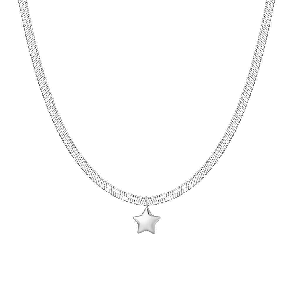 COLLANA DONNA IN ACCIAIO CON STELLA