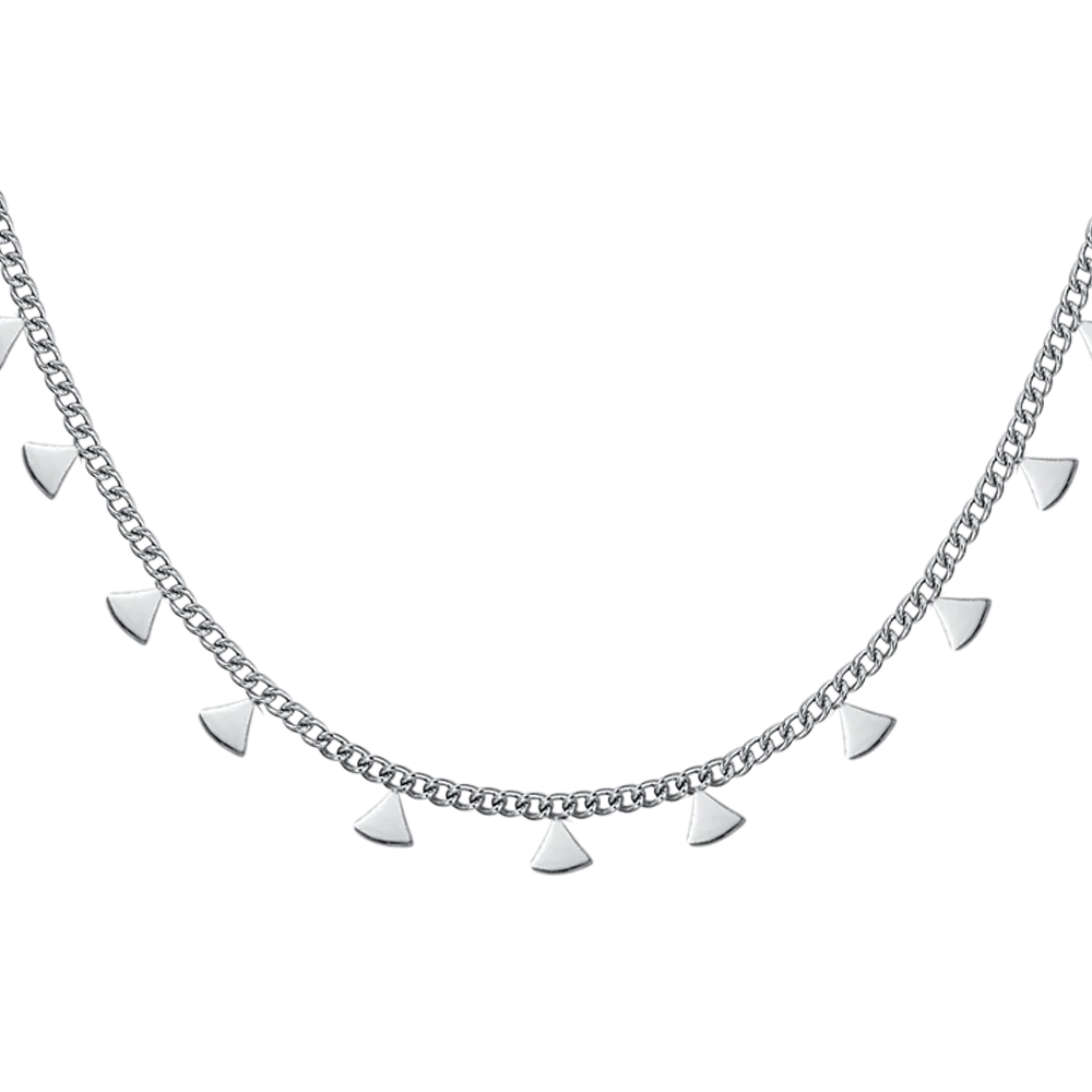 COLLANA DONNA IN ACCIAIO CON TRIANGOLI - Image 4