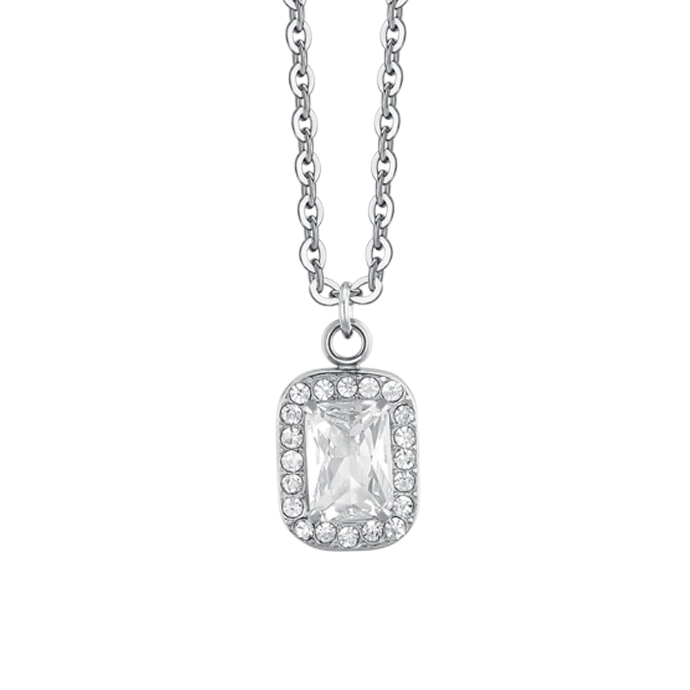 COLLANA DONNA IN ACCIAIO CRISTALLI E ZIRCONE - Image 4