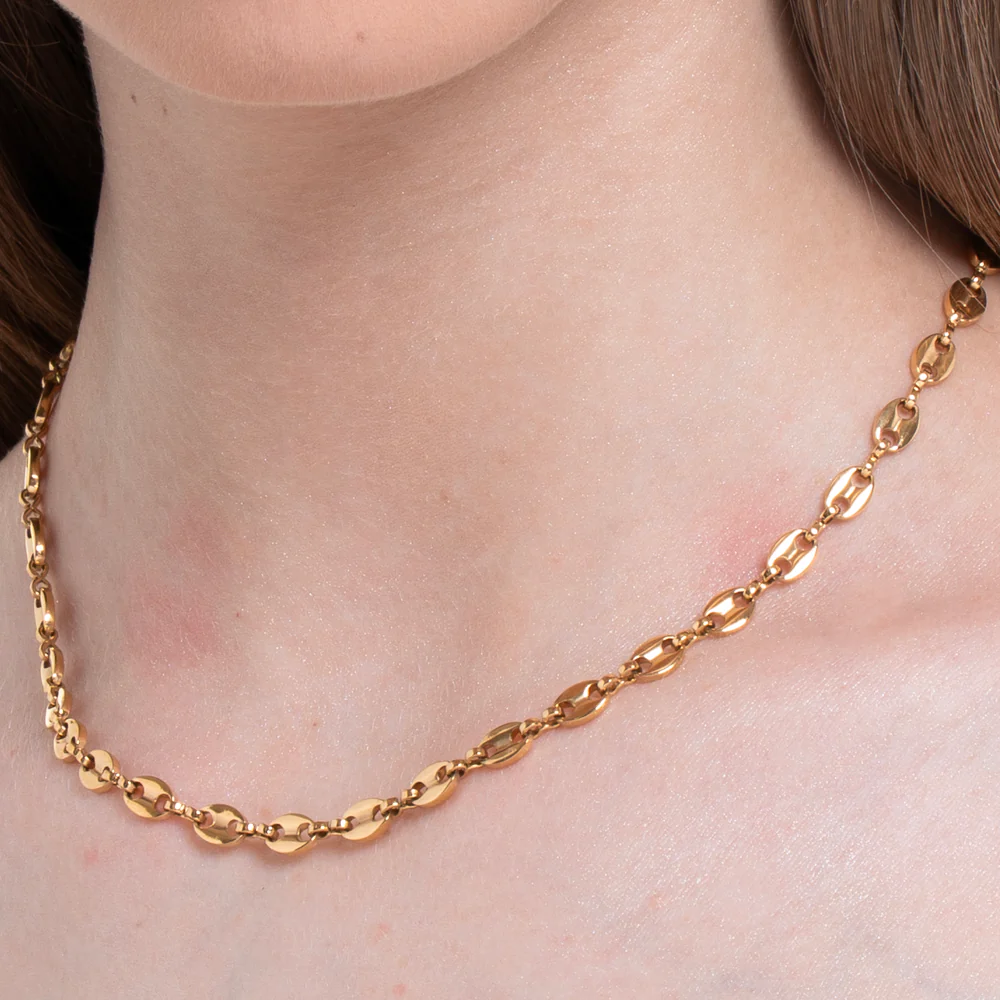 COLLANA DONNA IN ACCIAIO  IP GOLD - Image 2