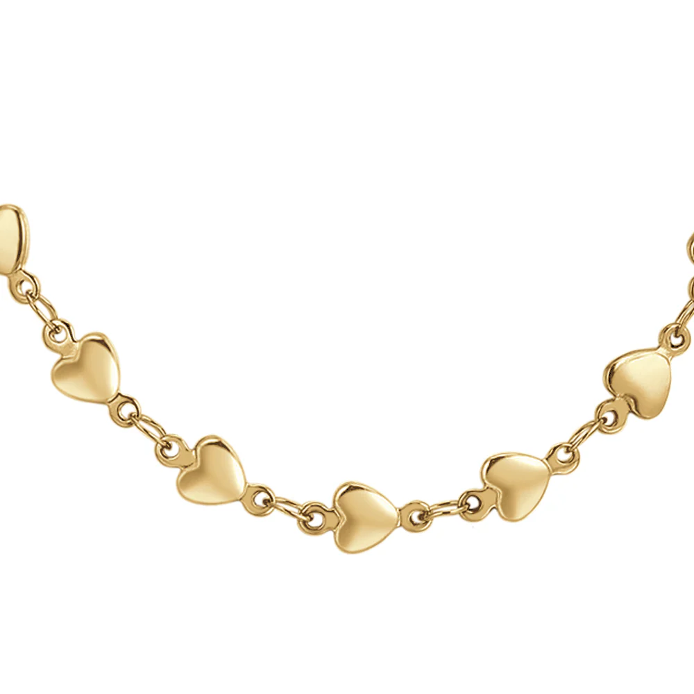 COLLANA DONNA IN ACCIAIO IP GOLD CON CUORI - Image 4