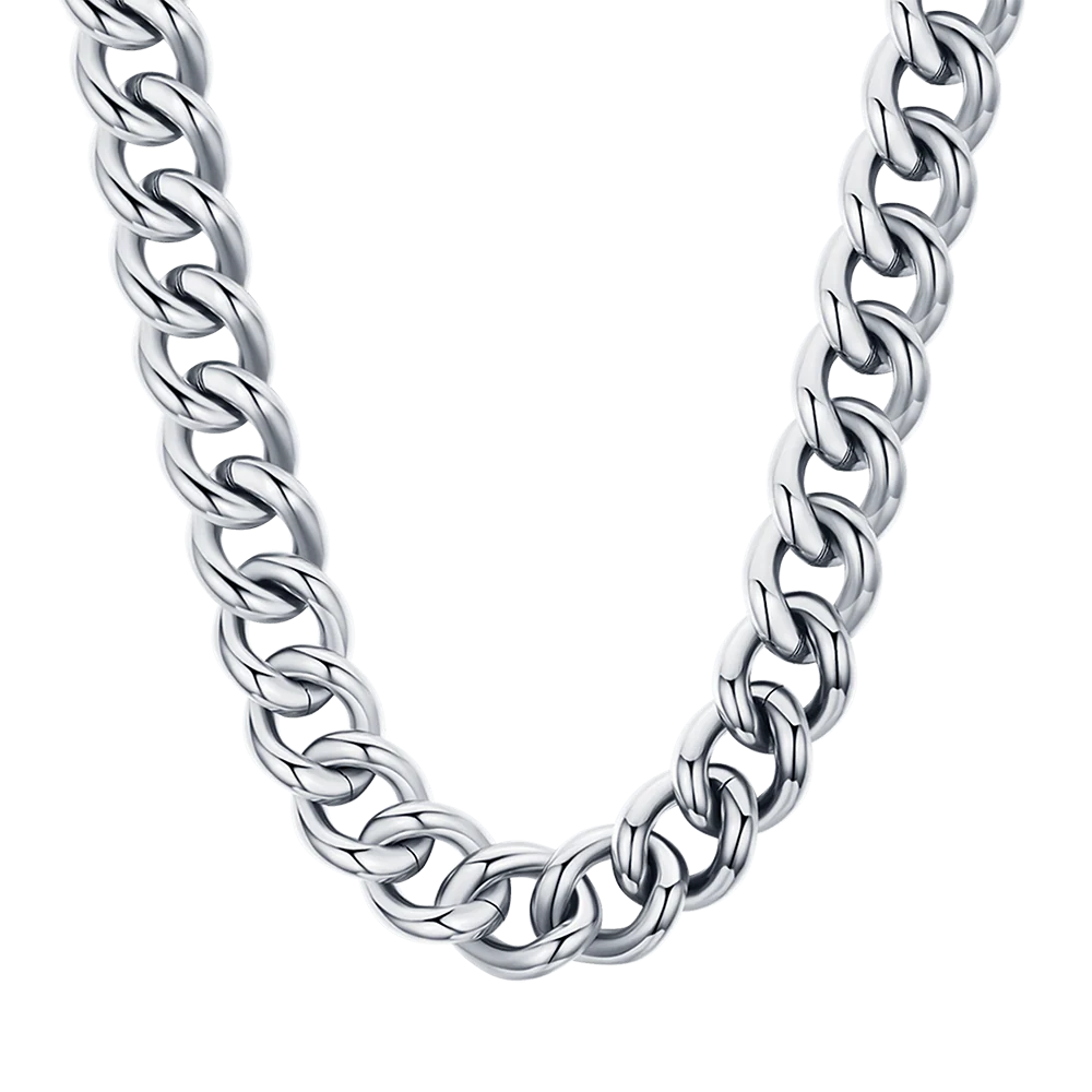 COLLANA DONNA IN ACCIAIO CON MAGLIA CATENA - Image 4