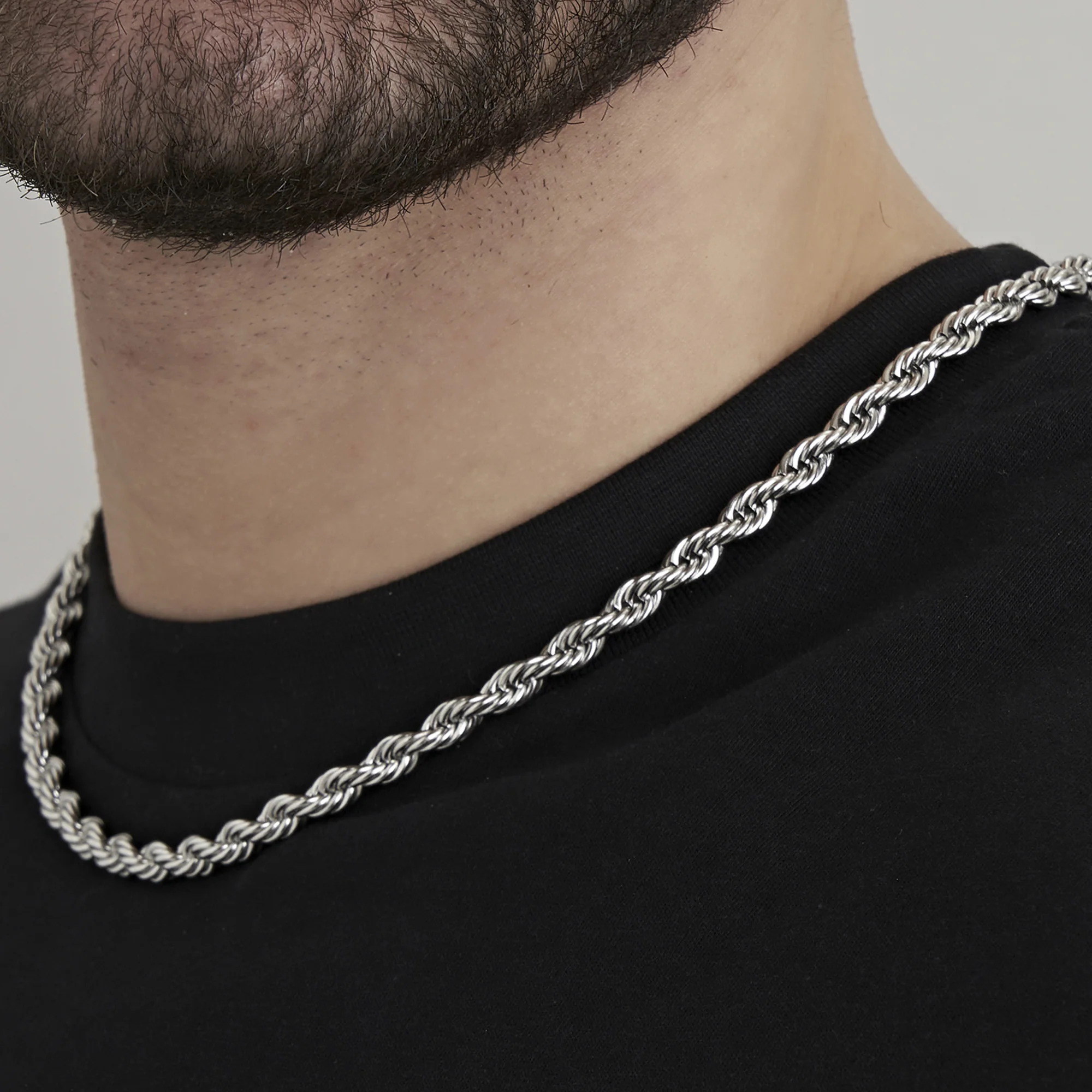 COLLANA UNISEX IN ACCIAIO 6 MM - Image 2