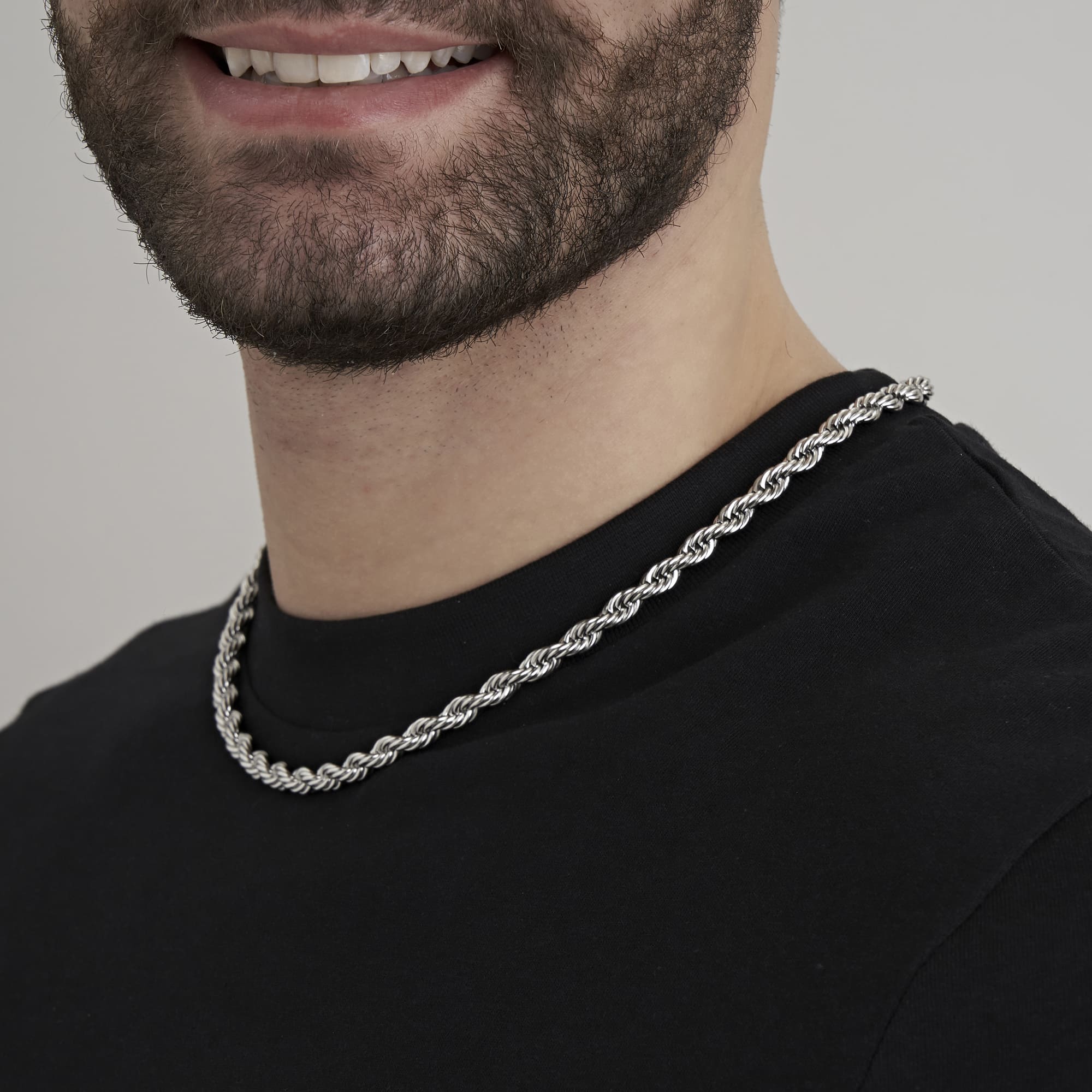 COLLANA UNISEX IN ACCIAIO 6 MM - Image 3