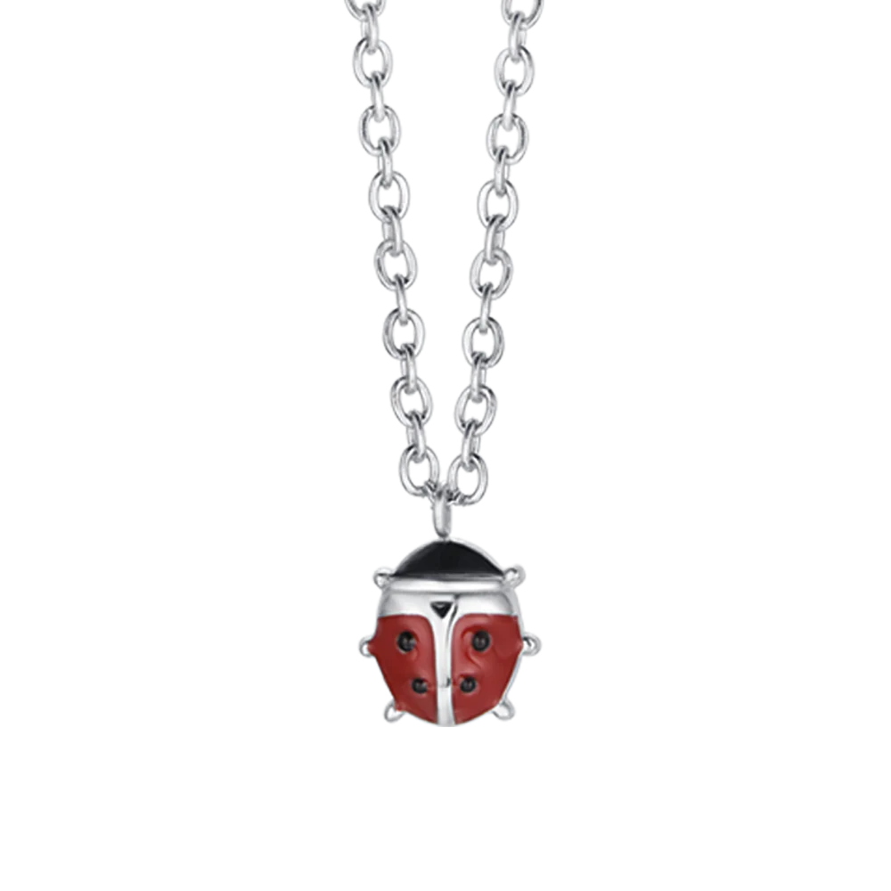COLLANA BAMBINA IN ACCIAIO CON COCCINELLA - Image 4
