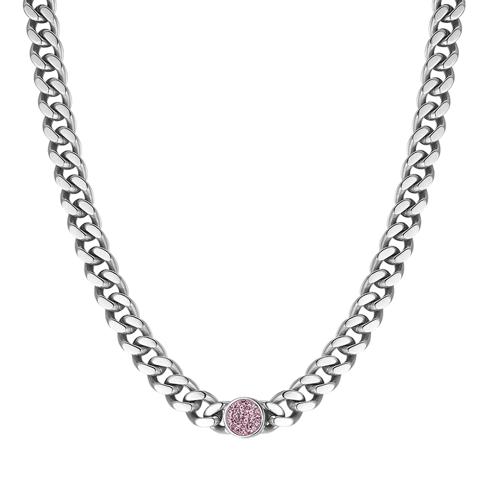 COLLANA DONNA IN ACCIAIO CON CRISTALLI - Image 4