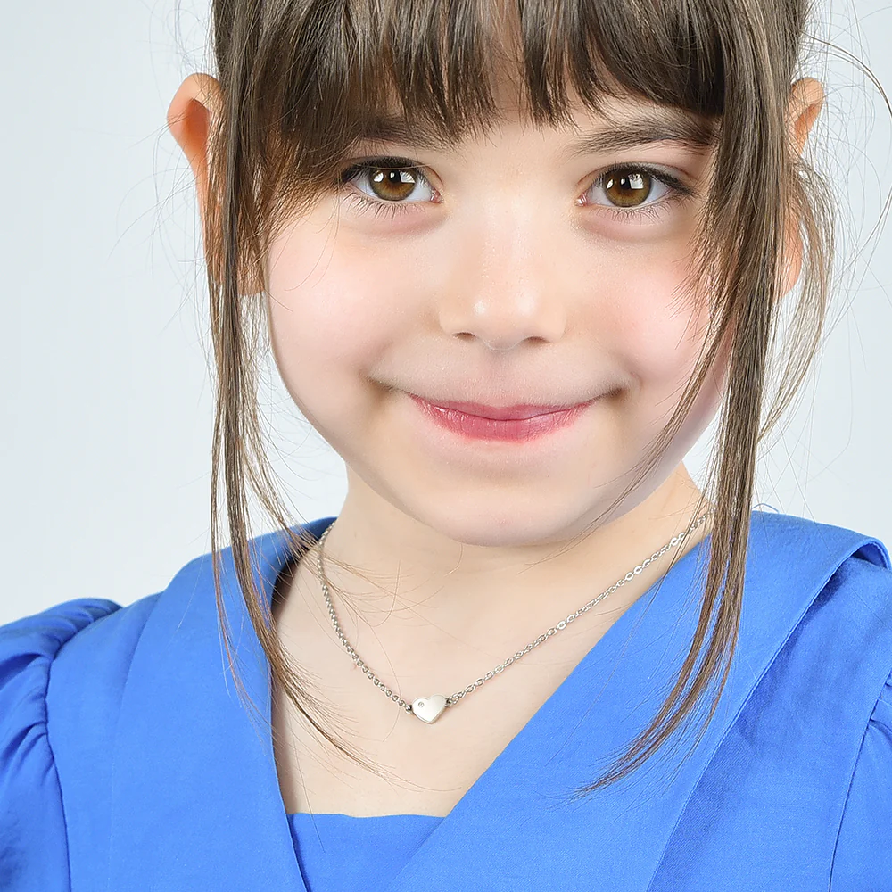 COLLANA BAMBINA IN ACCIAIO CON CUORE - Image 3