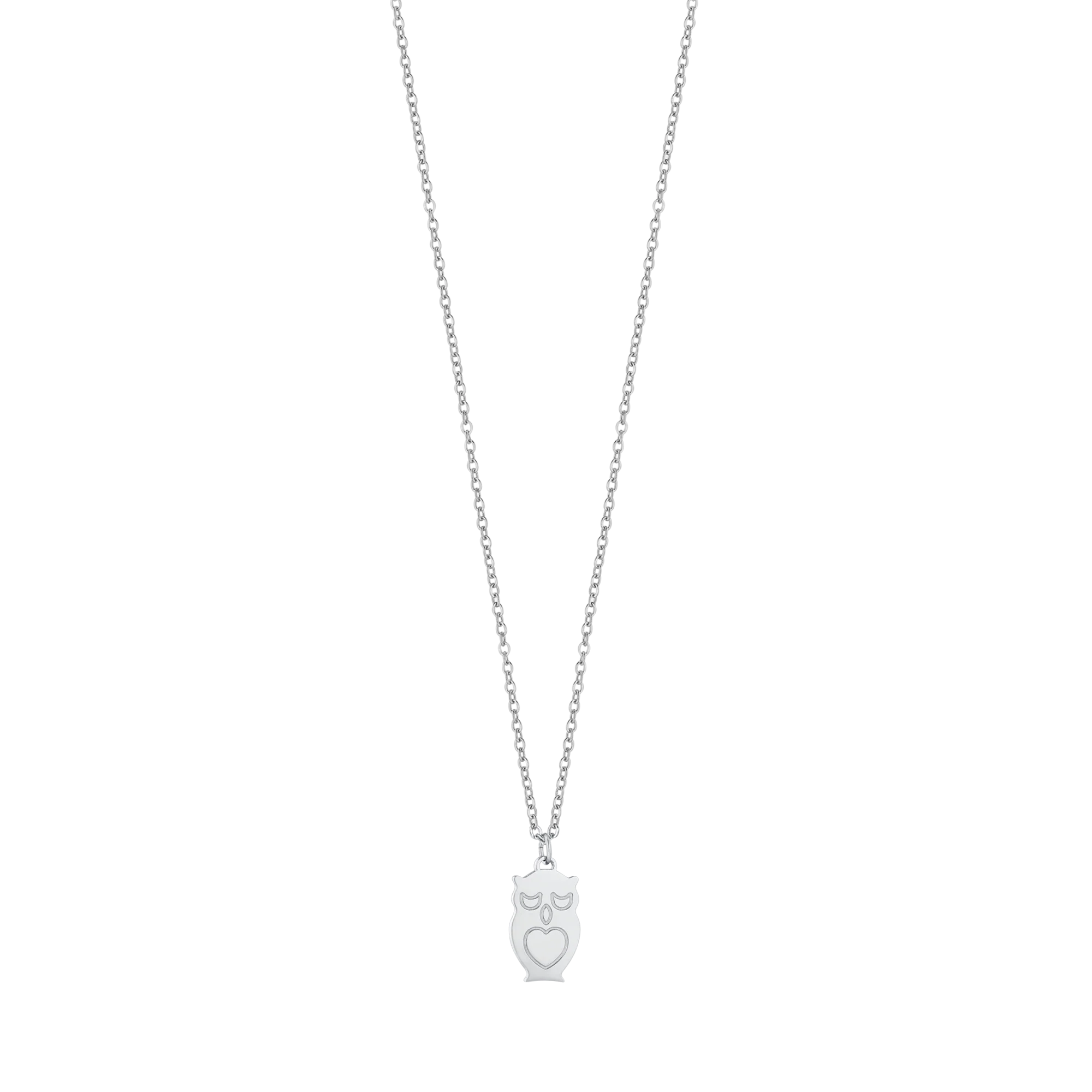 COLLANA IN ACCIAIO CON GUFO