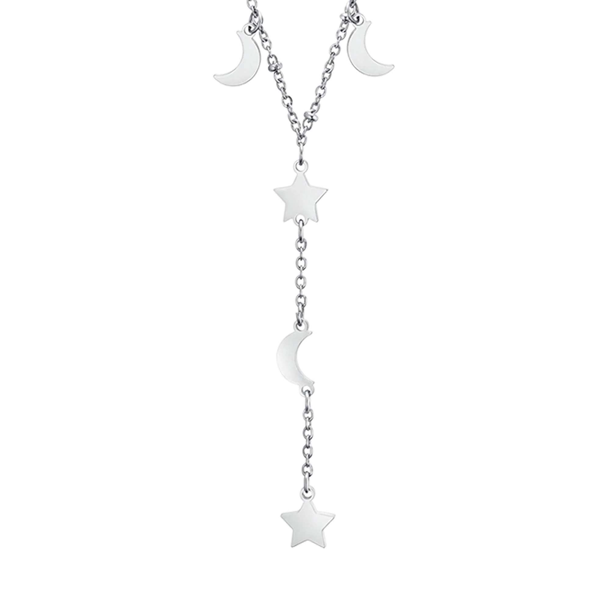 COLLANA IN ACCIAIO CON STELLE E LUNE - Image 4