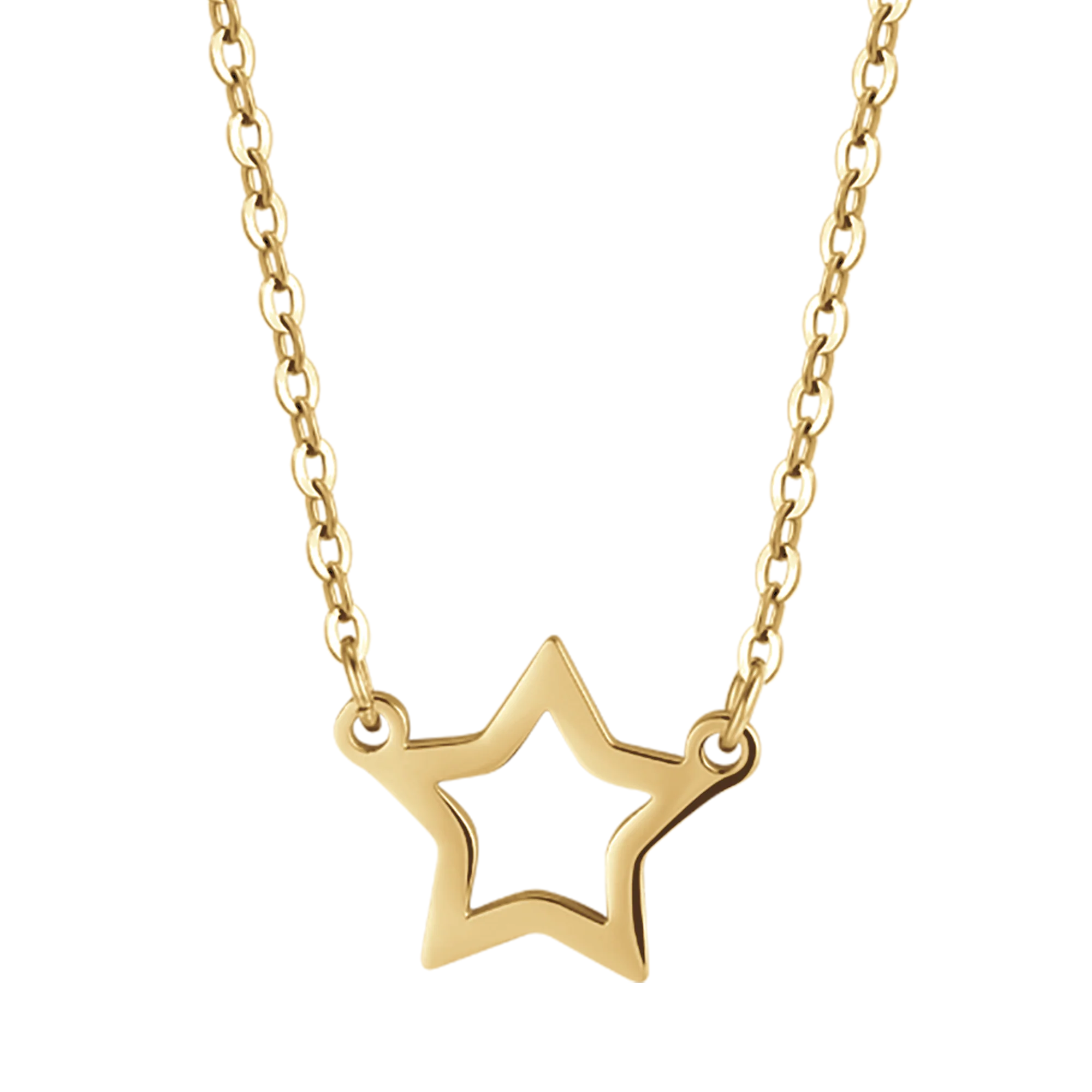 COLLANA DONNA IN ACCIAIO IP GOLD CON STELLA GOLD - Image 4