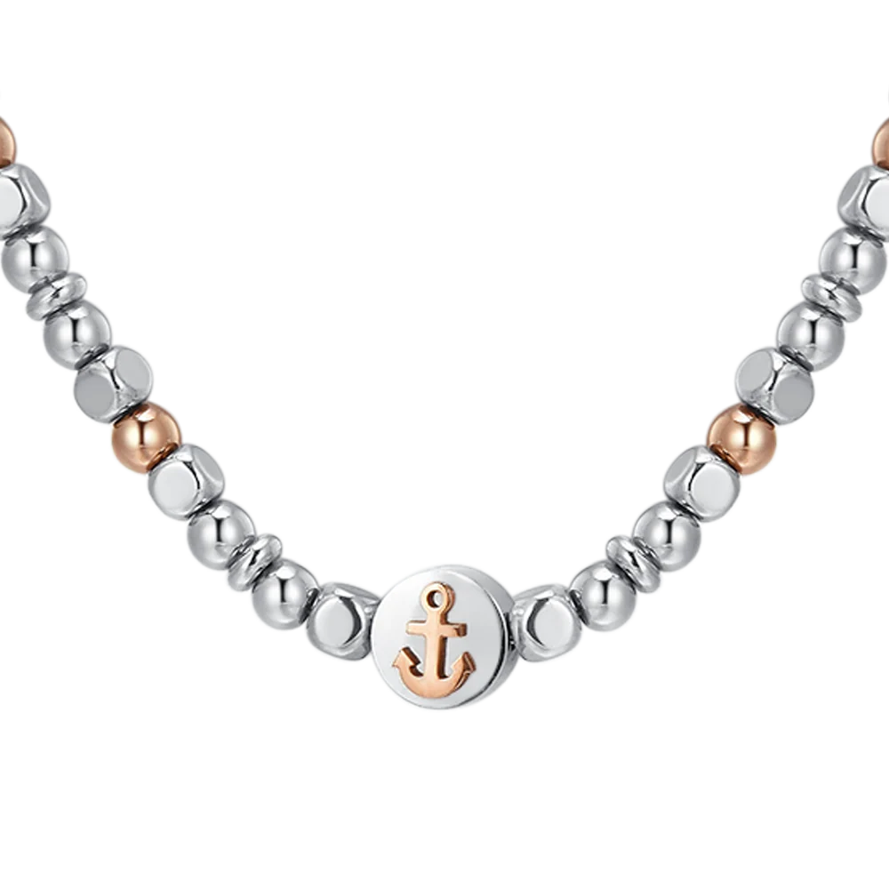 COLLANA UOMO IN ACCIAIO ANCORA IP ROSE GOLD - Image 4