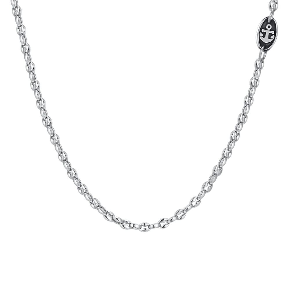 COLLANA UOMO IN ACCIAIO CON ANCORA