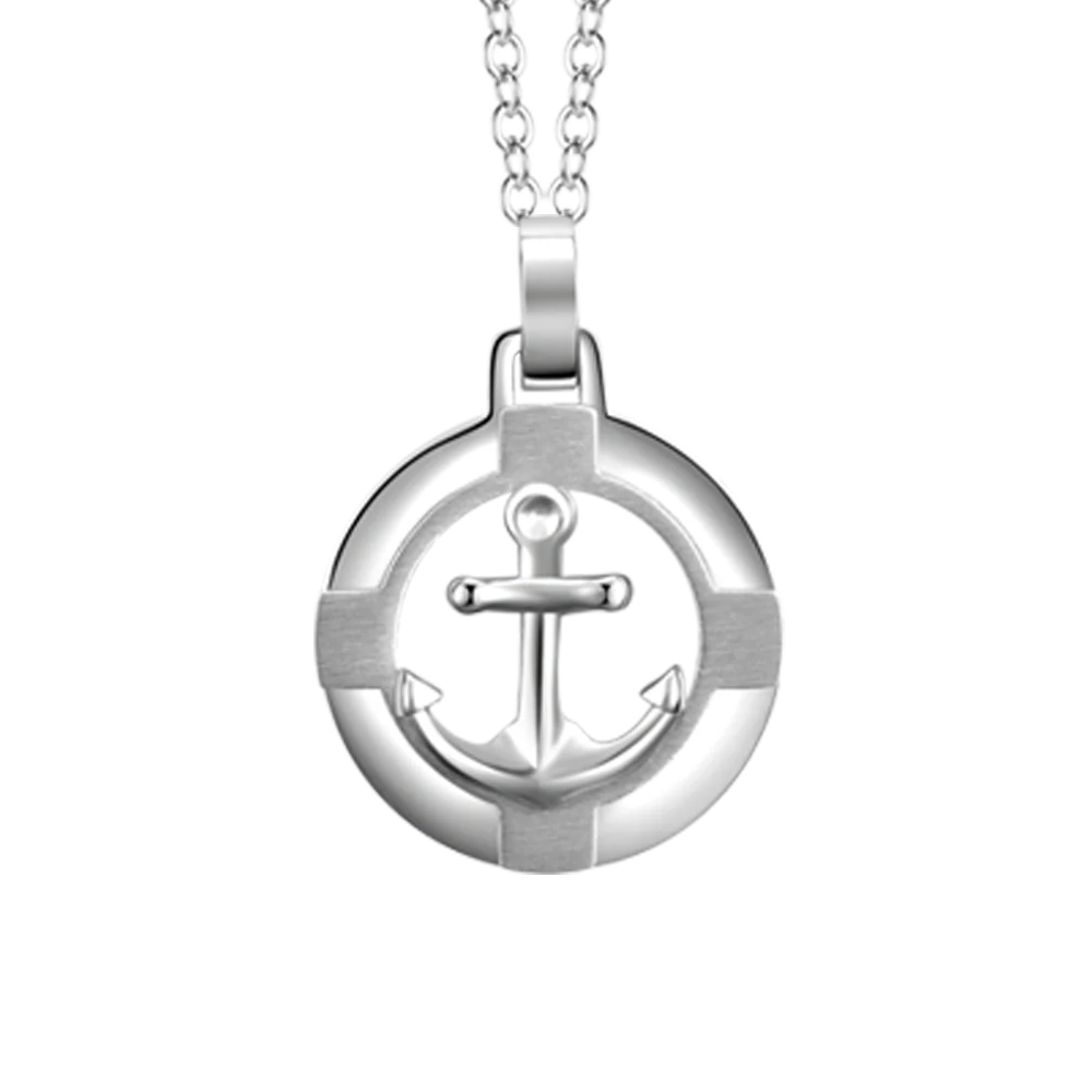 COLLANA UOMO IN ACCIAIO CON  ANCORA - Image 4