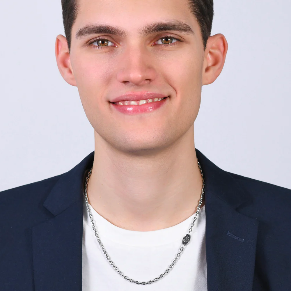 COLLANA UOMO IN ACCIAIO CON ANCORA - Image 3