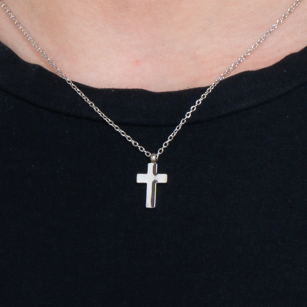 COLLANA UOMO IN ACCIAIO CON CROCE - Image 2