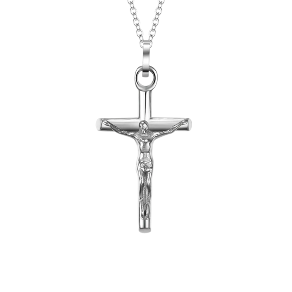 COLLANA UOMO IN ACCIAIO CON CROCIFISSO - Image 4