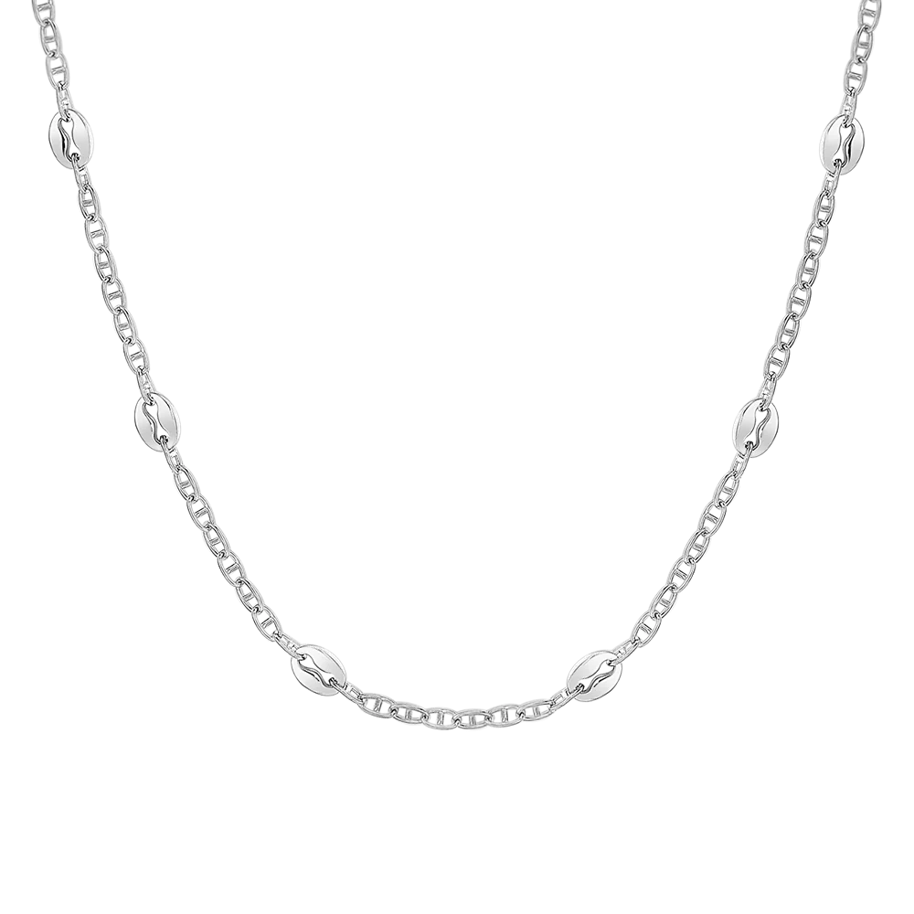 COLLANA UOMO IN ACCIAIO CON ELEMENTI IN ACCIAIO