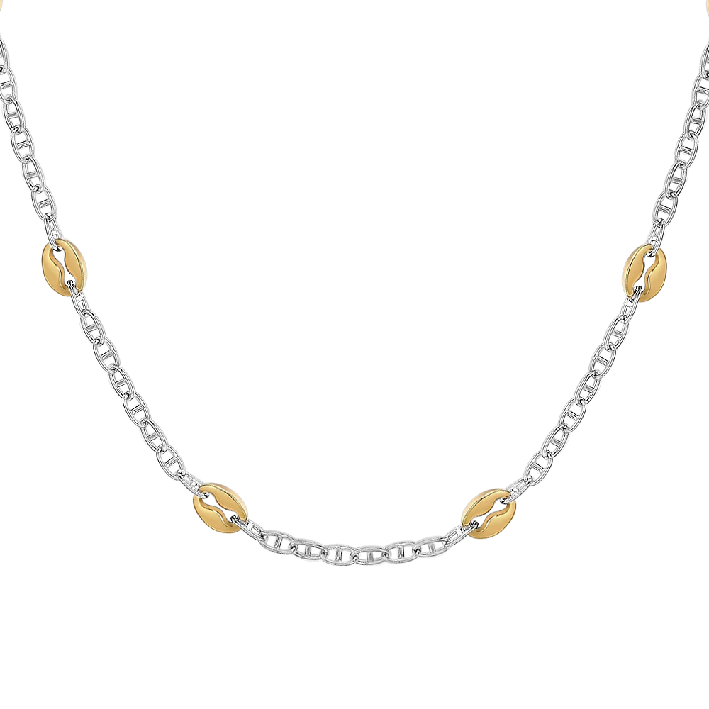 COLLANA UOMO IN ACCIAIO CON ELEMENTI IN ACCIAIO IP GOLD - Image 5