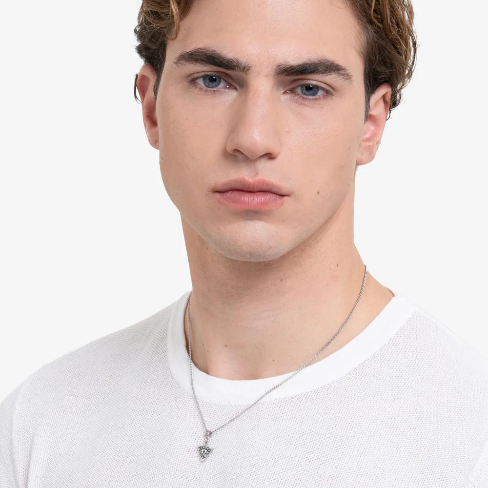 COLLANA UOMO IN ACCIAIO CON OCCHIO - Image 3