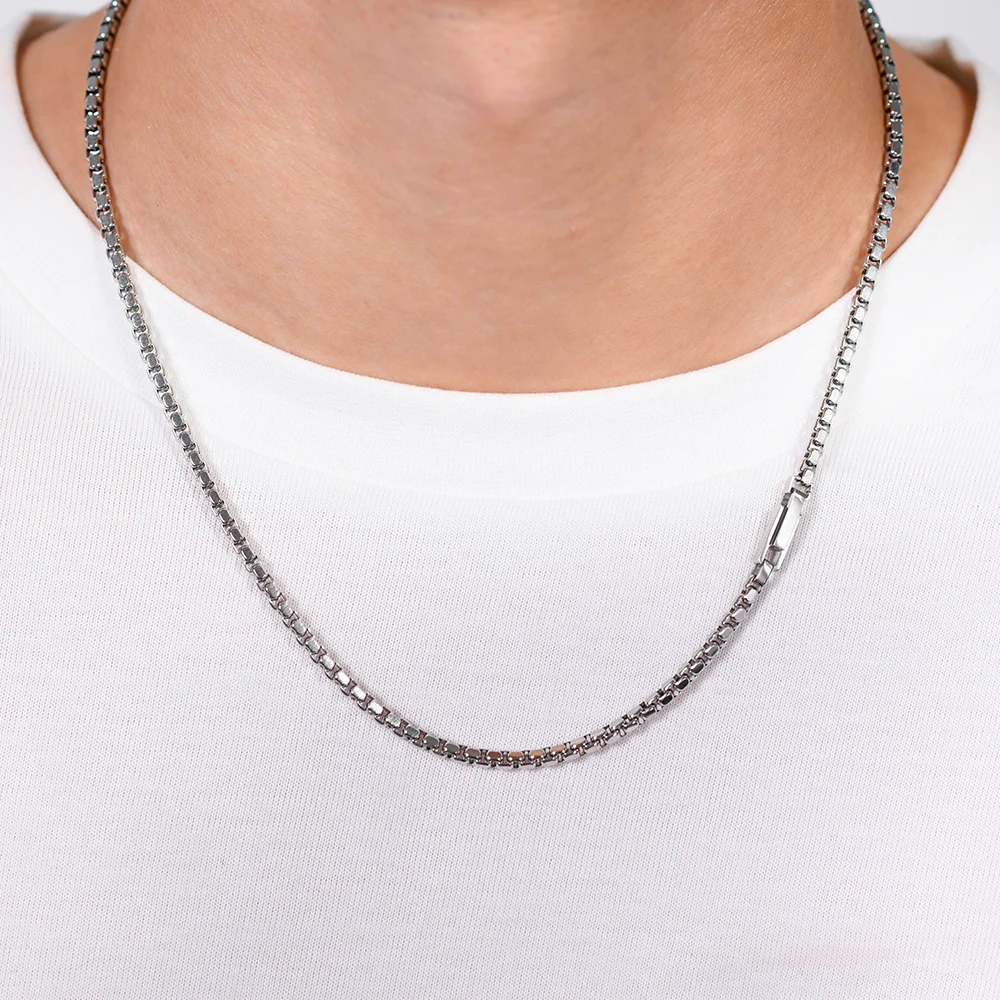 COLLANA UOMO IN ACCIAIO ELEMENTO IN ACCIAIO - Image 2