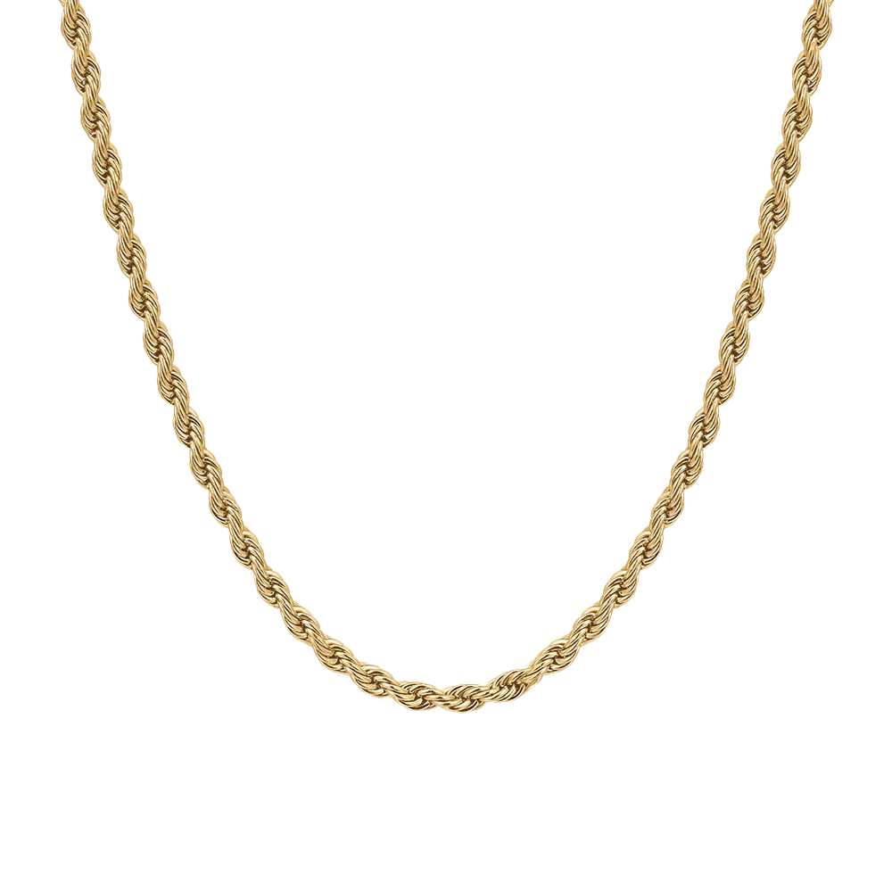 COLLANA UOMO IN ACCIAIO  IP GOLD