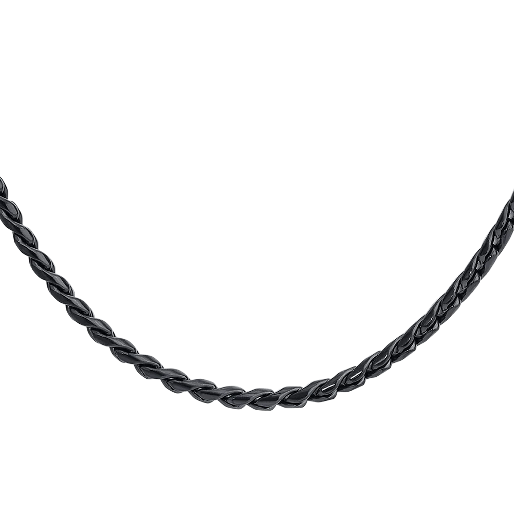 COLLANA UOMO IN ACCIAIO IP NERO - Image 5