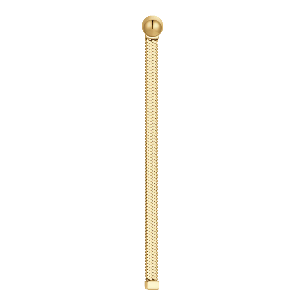 MONO ORECCHINO DONNA IN ACCIAIO IP GOLD CON SFERE