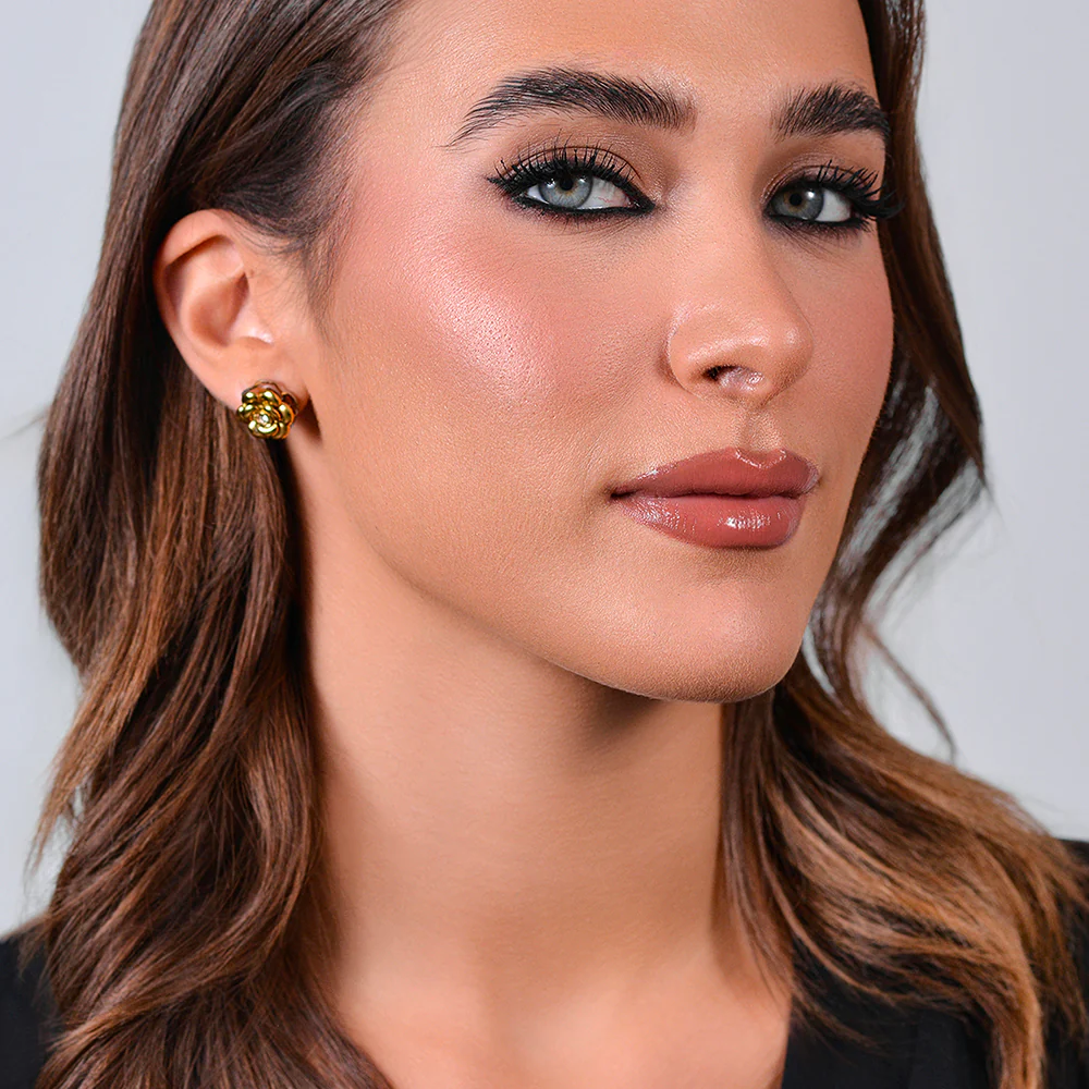 ORECCHINI DONNA IN ACCIAIO IP GOLD ROSA GIREVOLE - Image 4