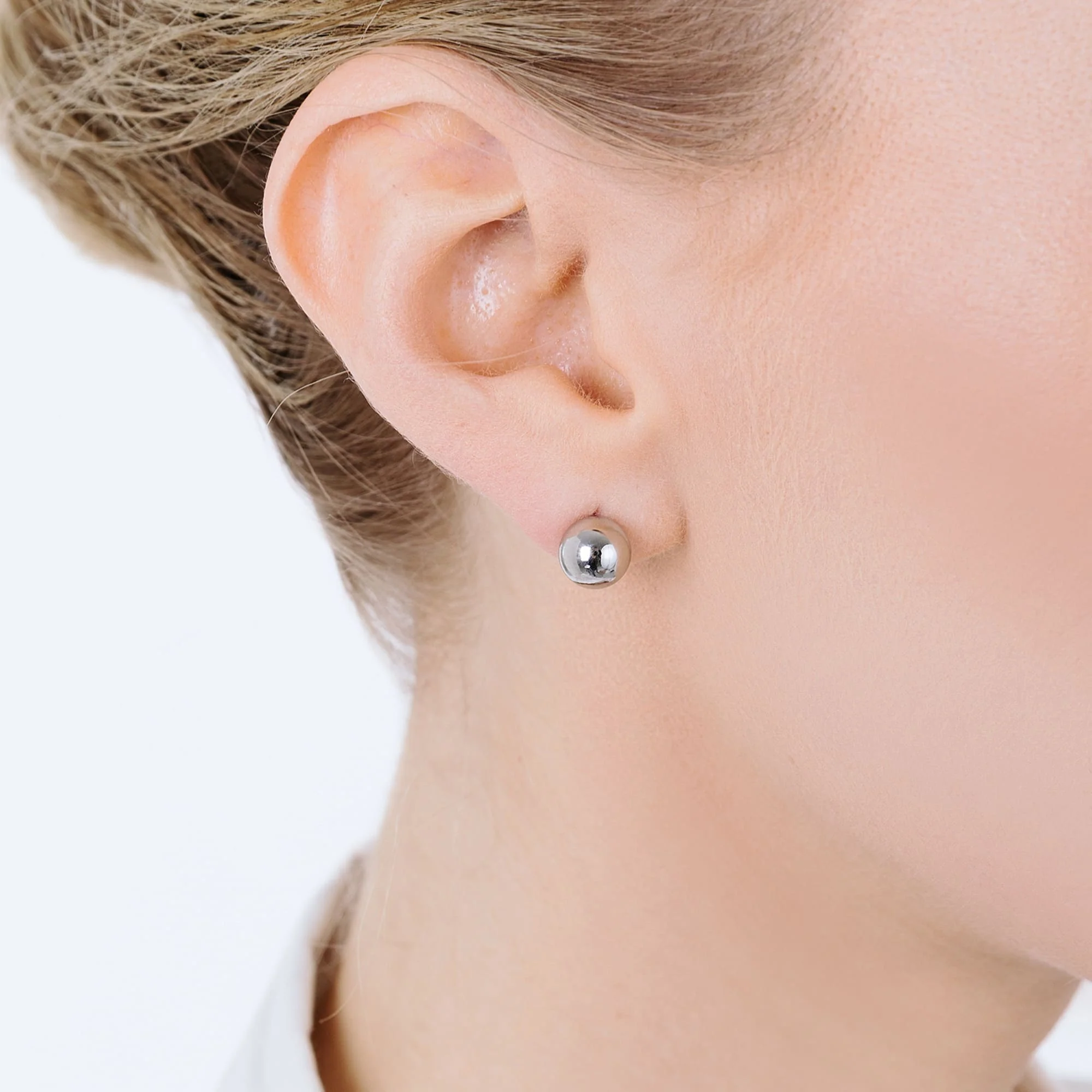 ORECCHINI DONNA IN ACCIAIO CON SFERA - Image 11