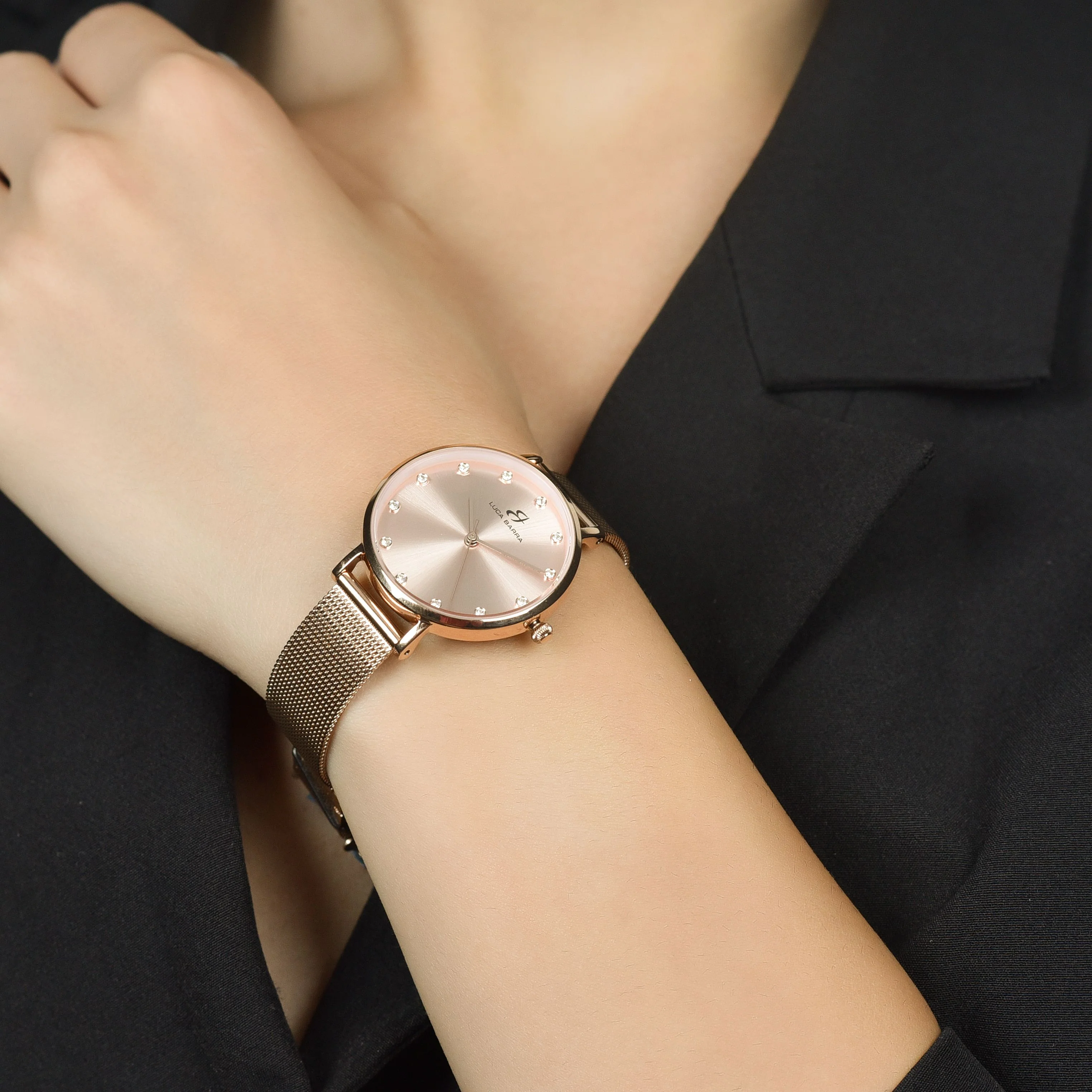 OROLOGIO DONNA IN ACCIAIO ROSA CON CASSA IN ACCIAIO ROSA - Image 2