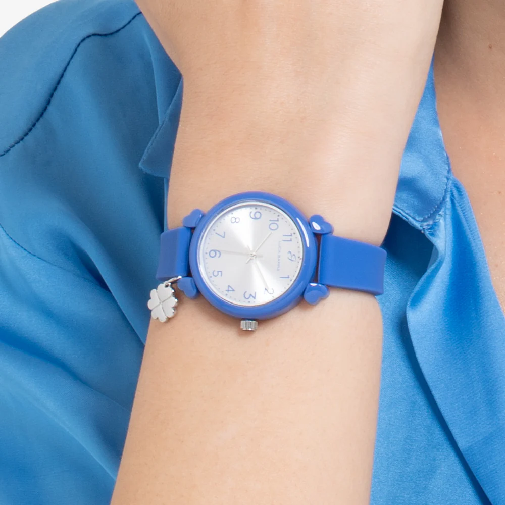 OROLOGIO DONNA BLU CON CHARM QUADRIFOGLIO - Image 2