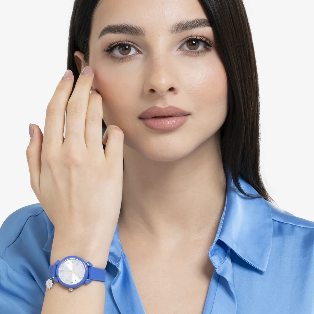 OROLOGIO DONNA BLU CON CHARM QUADRIFOGLIO - Image 3
