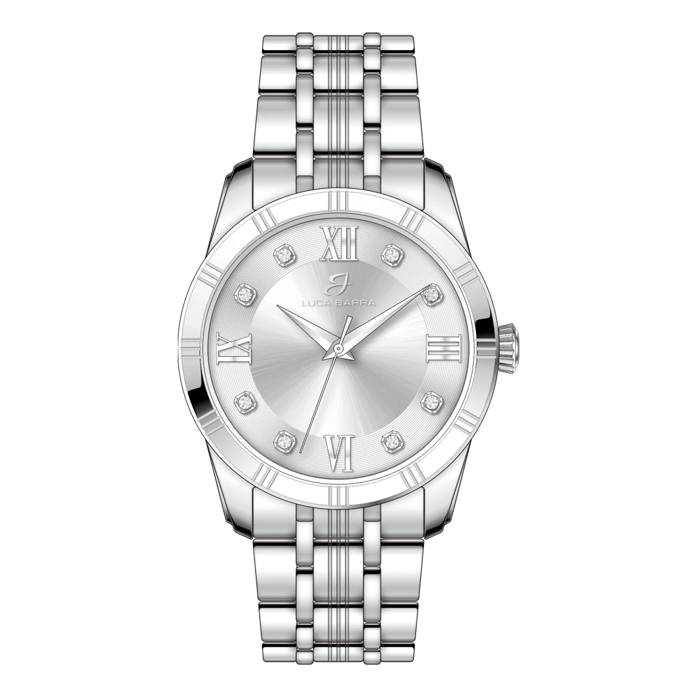 OROLOGIO DONNA IN ACCIAIO CON QUADRANTE BIANCO