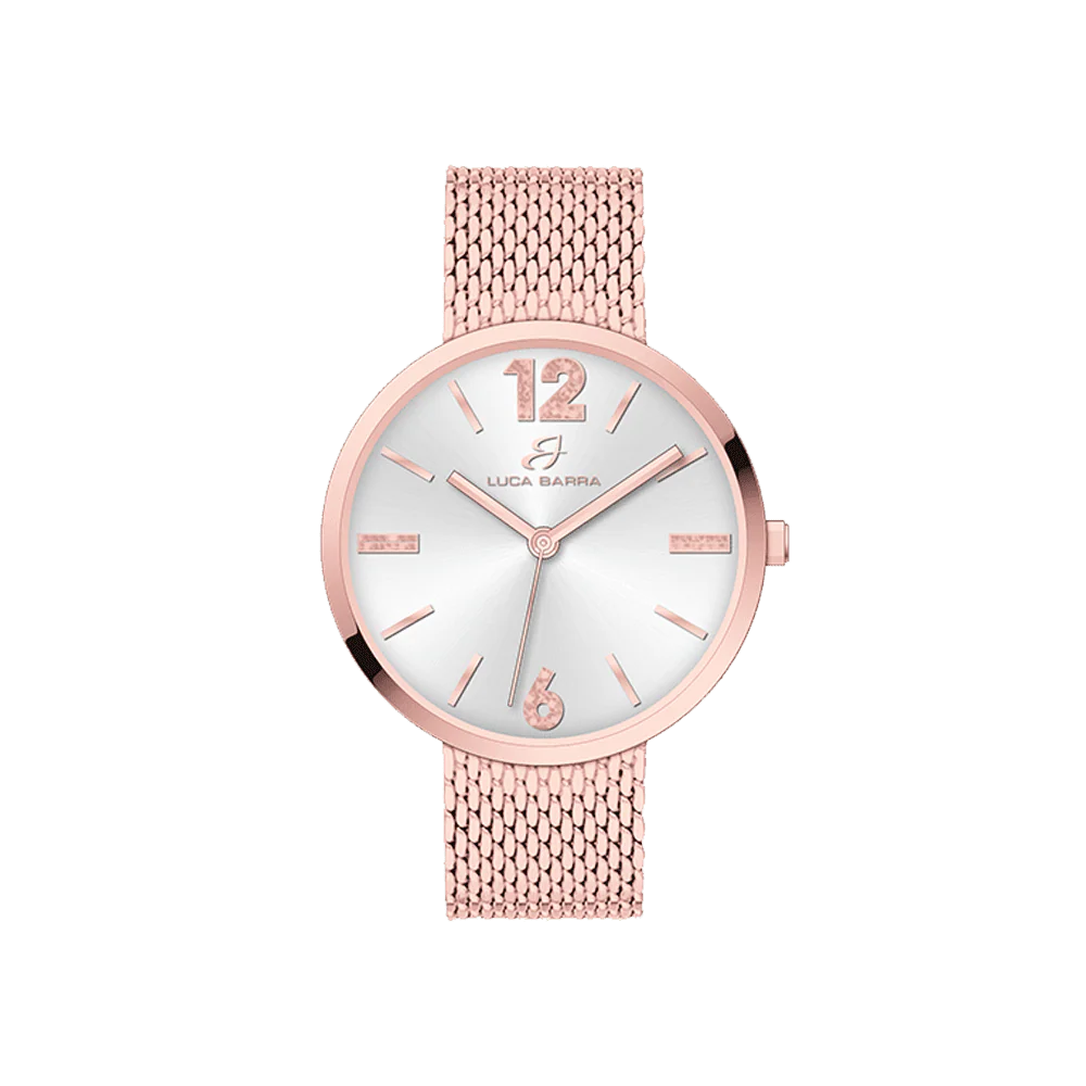 OROLOGIO DONNA IN ACCIAIO MAGLIA MILANO IP ROSE GOLD