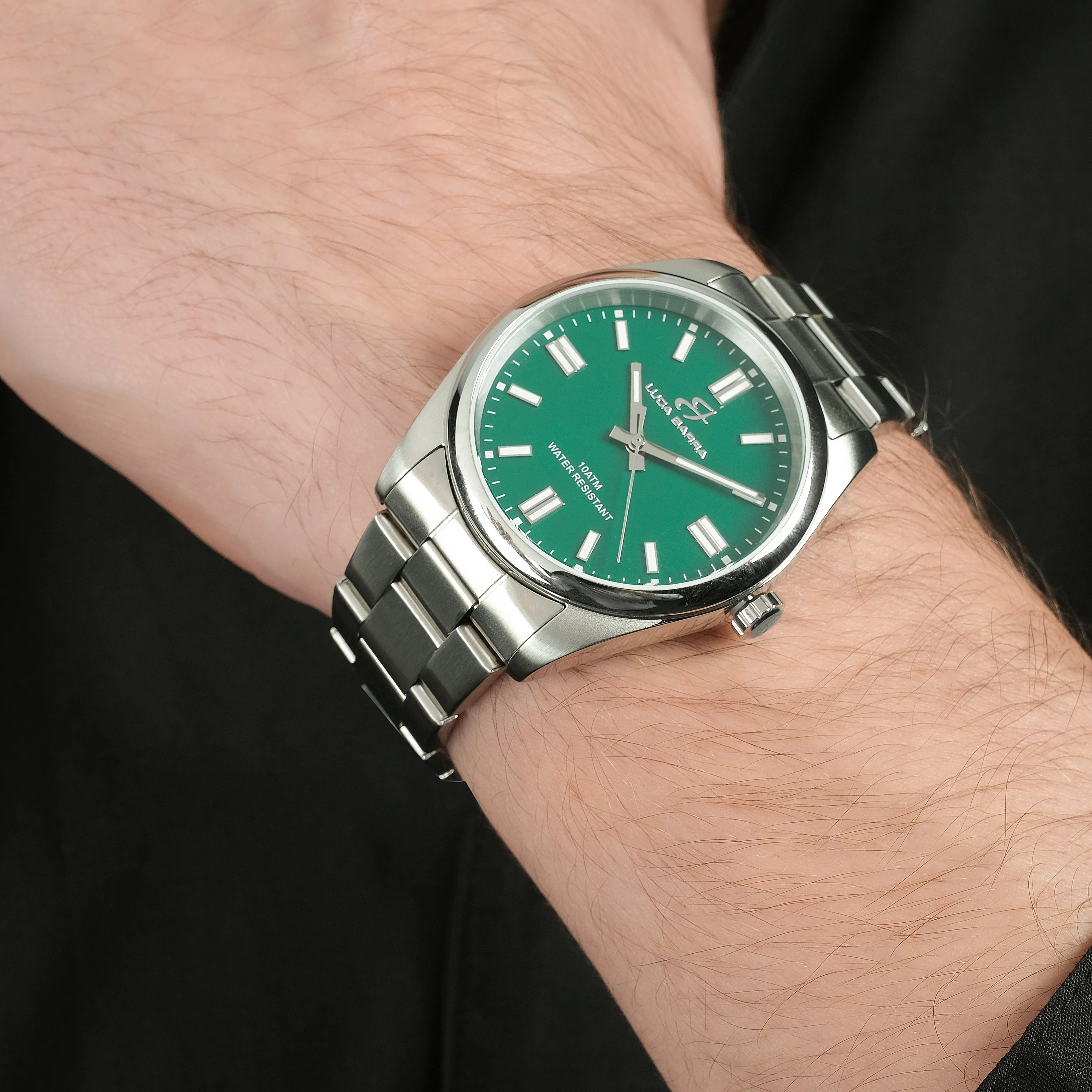 OROLOGIO UOMO CON CASSA IN ACCIAIO GHIERA BLU E ROSSA - Image 3
