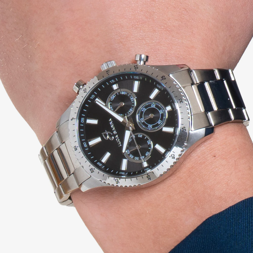 OROLOGIO UOMO IN ACCIAIO QUADRANTE NERO - Image 2