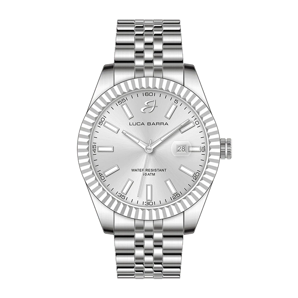 OROLOGIO UOMO IN ACCIAIO GHIERA ZIGRINATA