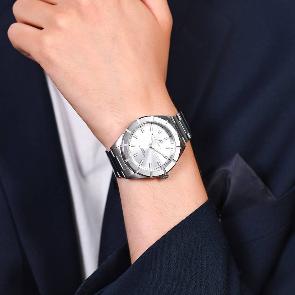 OROLOGIO UOMO IN ACCIAIO QUADRANTE BIANCO - Image 2