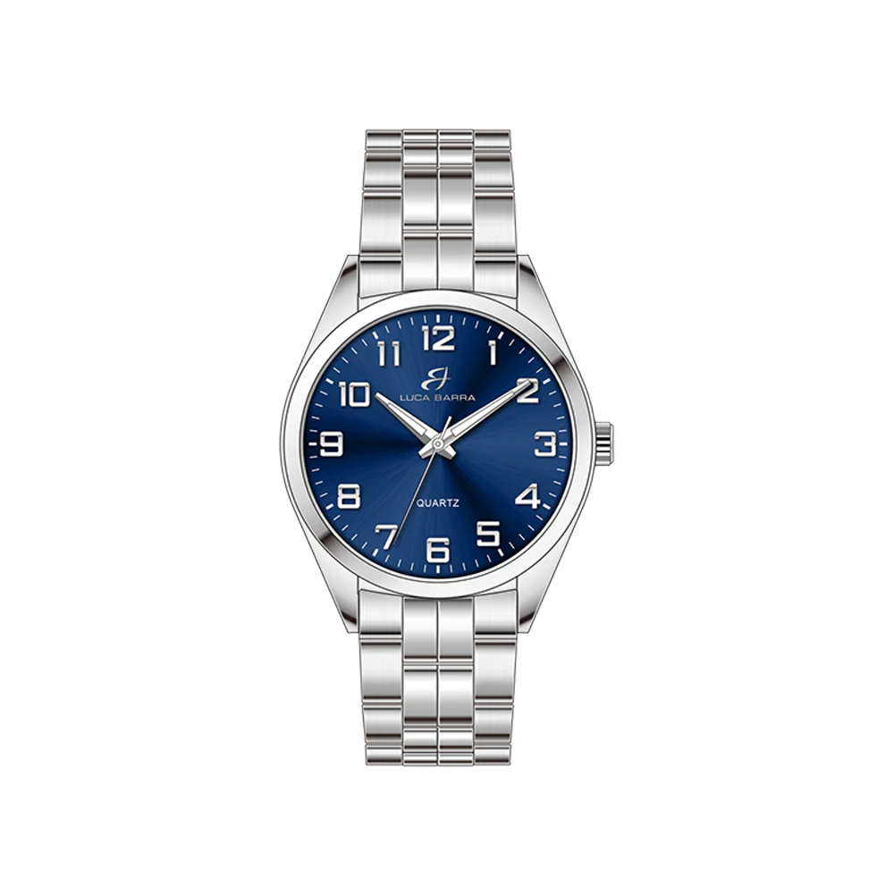 OROLOGIO UOMO IN ACCIAIO QUADRANTE BLU